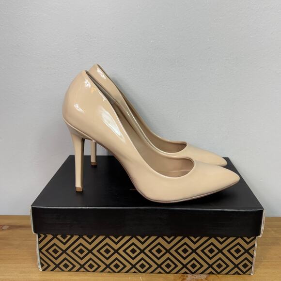New Charles David Pact Stiletto Heel Pumps in Nude Patent Women's Size 9 - Picture 6 of 8